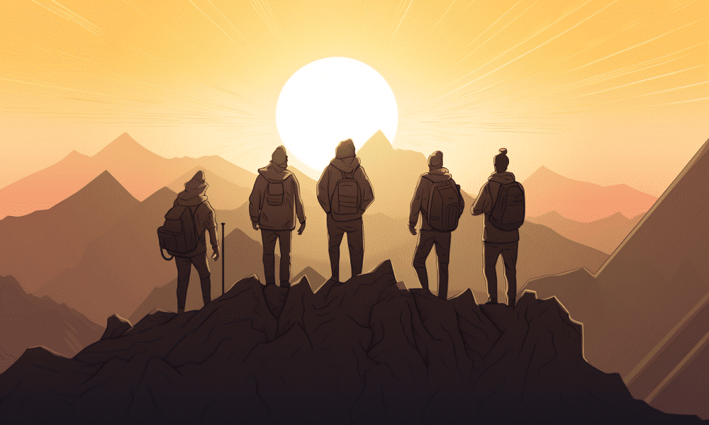 Ambcrypto a group of enthusiastic hodlers standing atop a mount ac97bc91 e5fd 4771 98a5 fcc74351633f 1000x600.png
