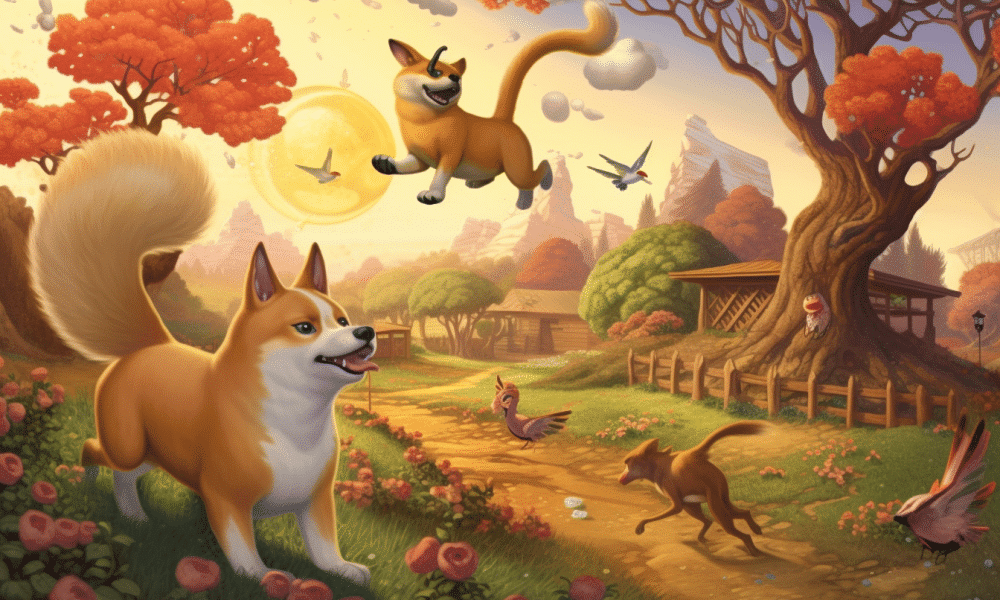 Ambcrypto a whimsical and playful scene depicting a group of sh 6e1c3243 da36 4f52 84af 5700885f688d 1000x600.png