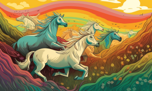 Ambcrypto an image of a group of unicorns running through a lus 10626fb9 e5d3 430e af27 c8ddfd47dcda 1000x600.png
