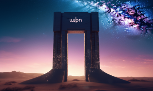 Ambcrypto a towering gateway with the arbitrum logo symbolizing 3ee594b9 8d5d 41c4 bc08 a49fb001bb51 1000x600.png