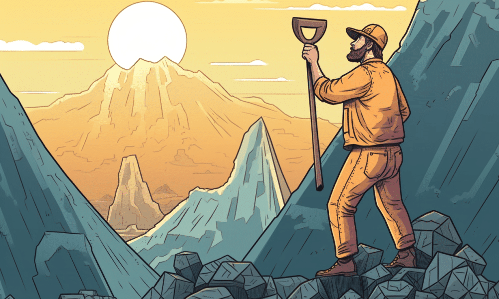 Ambcrypto an image of a bitcoin miner holding a pickaxe standin 190e8e85 ebfb 4ca0 9630 7956f560cacb 1000x600.png