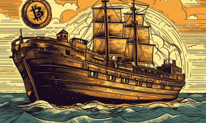 Ambcrypto bitcoin logo on an old school ship animated comic boo bb915b74 03bb 4aa1 909b f82a69a67d9a 1000x600.png