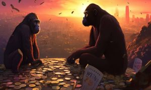 Ambcrypto prompt a digital picture of apes. in the foreground fa3512e3 bc02 425b b64e 9ef126960fd6 1000x600.jpg