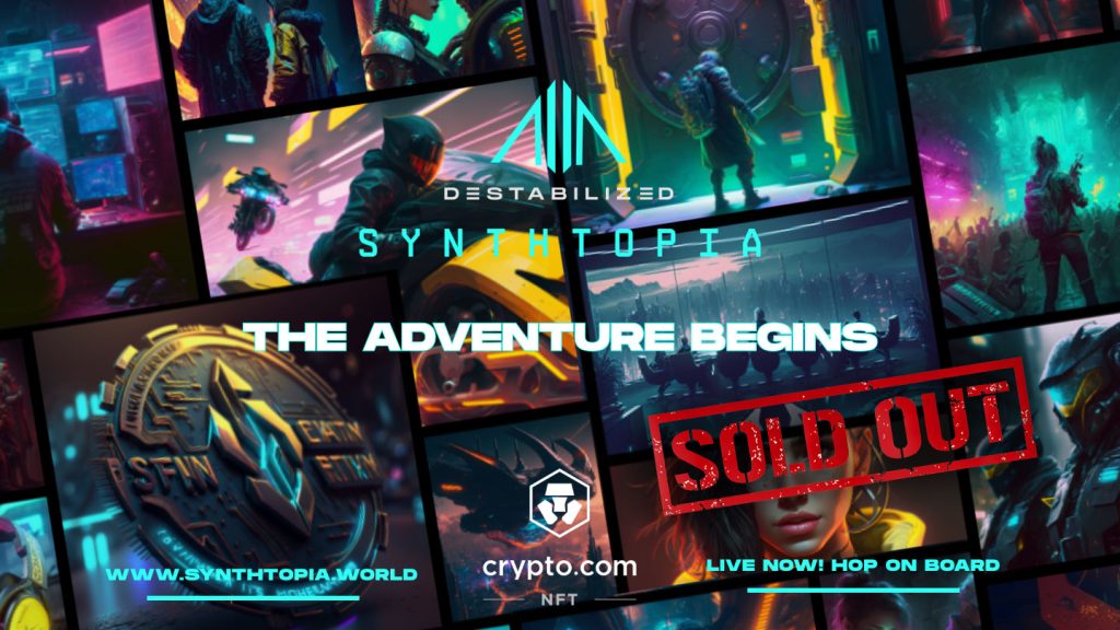Synthtopia destabilized d3stab1lized crypto.com nft sold out.jpg