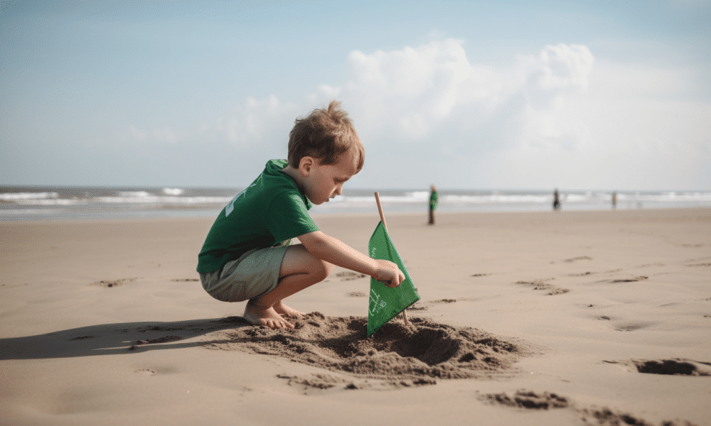 Ambcrypto a small boy planting a green flag in the sand on the 6c9a535d ad39 443b b40a aad746959458 1000x600.png