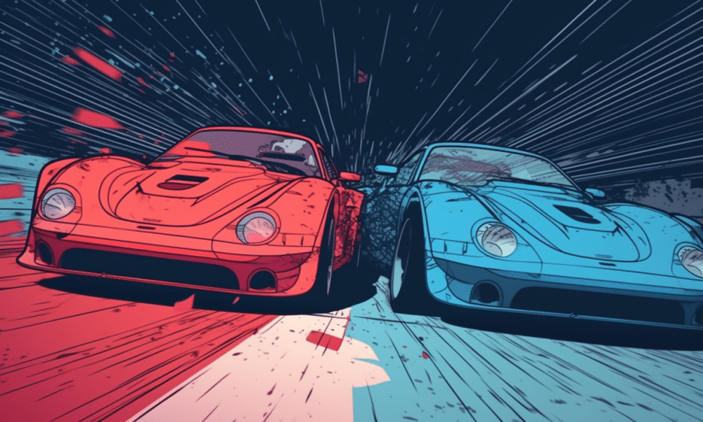 Ambcrypto two cars racing one red and one blue akira style anim 380ffbf3 cef2 4bfc 9493 00c32ca46411 1000x600.png