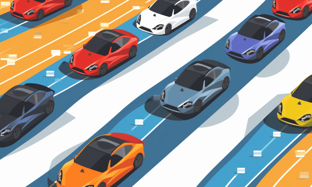 Ambcrypto an image of a car race with several cars representing e5835623 7145 43c0 ba8a 5e96d0d486ed 1000x600.png