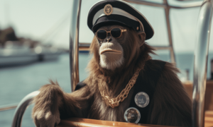 Ambcrypto an image of an ape on a yacht with a captains hat. d4984094 9c3d 44fb afd8 10924fbf54d8 1200x900 1000x600.png