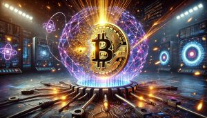 Dall·e 2025 04 17 14.46.22 a dramatic wide format digital illustration showing a large golden bitcoi.jpeg