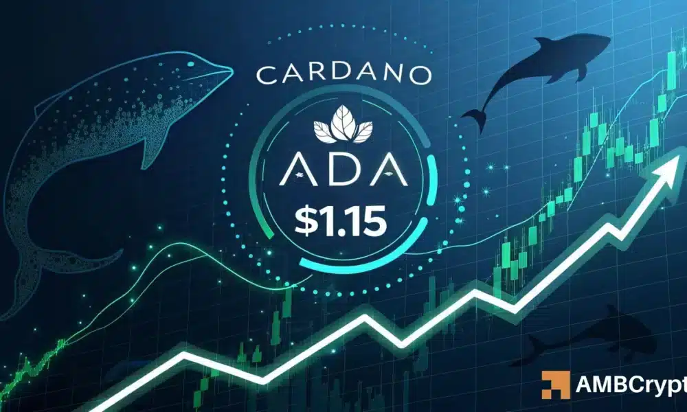 Previsão de preços de Cardano: testes de rebote de 13% da ADA $ 1 zona de quebra